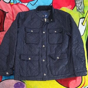🍪 2 for$30 Men's Navy Men's Dark Blue Quilted Jacket